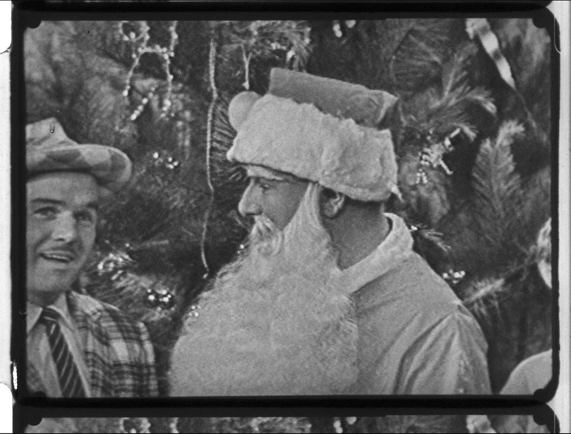 A frame from the sample scan done on the Lasergraphics ScanStation by Gamma Ray Digital. Santa (Ken Warne) is singing to Happy Hammond.