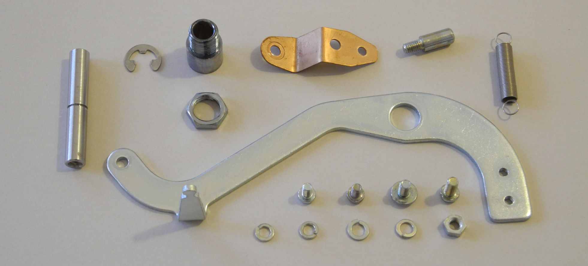 Photograph of some of the disassembled EIKI NT parts