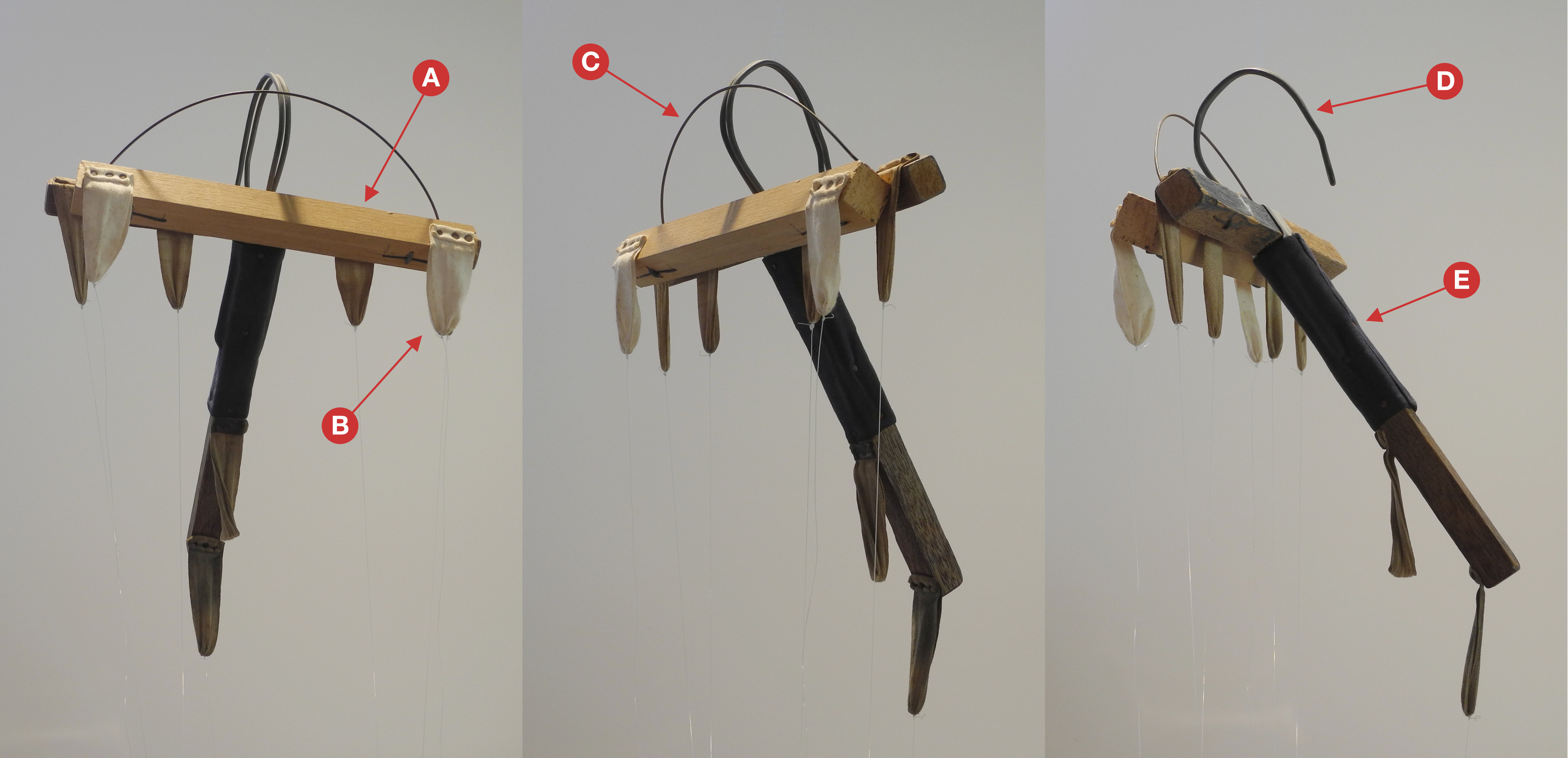 The original Tintookie marionette control given to the author.